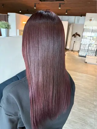 ロング カラー 鳥居 真由香のヘアスタイル