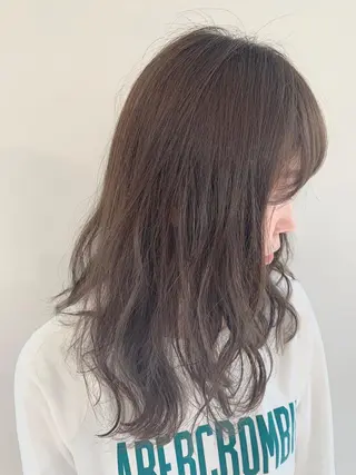 ロング カラー パーマ ヘアアレンジ 加藤 綾華のヘアスタイル