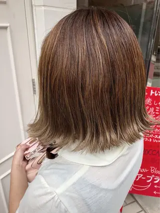 ミディアム カラー 🫟Blanco🫟 Color&Careのヘアスタイル