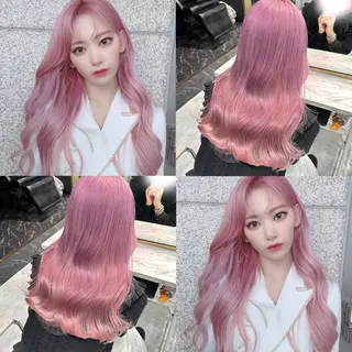 ロング カラー ヘアアレンジ キッズ 🎀韓国スタイル YURINA🎀のヘアスタイル