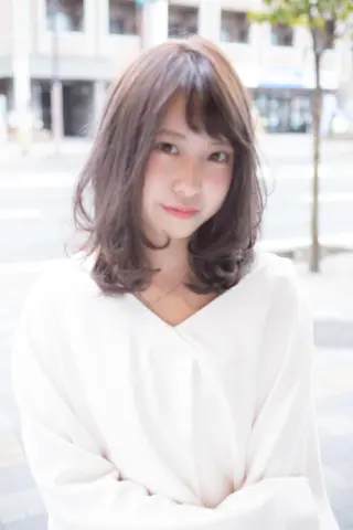 ミディアム パーマ beauty: beast 豊見城店のヘアスタイル