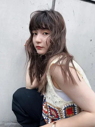 ロング くせ毛カットとパーマ /美容室難民の方是非のヘアスタイル