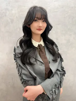 ロング 韓国ヘア/ワンホン ちひろのヘアスタイル