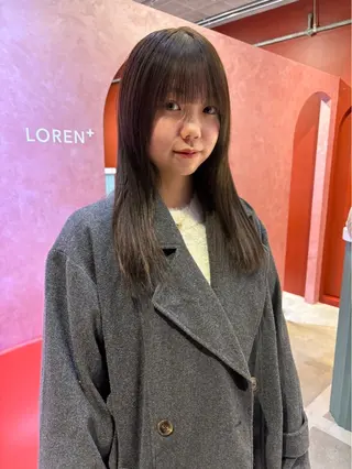 ミディアム LOREN＋透明感 オリーブhirokoのヘアスタイル