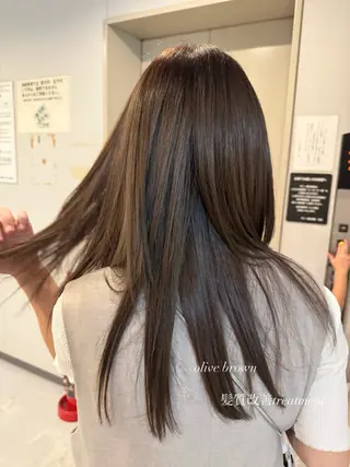 ロング カラー ヘアアレンジ 女性スタイリスト専門サロン Zina 天神所属・NANA／trend style🕊🍑のヘアスタイル