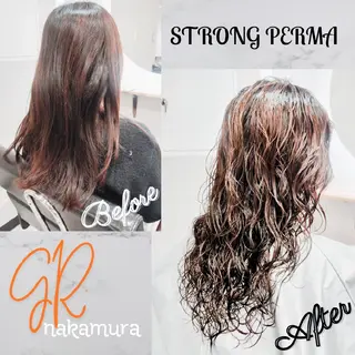 ロング パーマ GR 髪質改善トリートメント×ヘッドスパ【ジーアール】所属・🌺中村🌺毎日楽し くなる髪をご提案✨のヘアスタイル