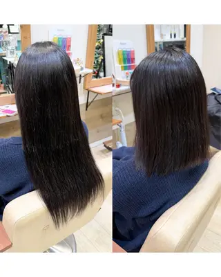 ロング SOU/エクステ /ダブルカラーのヘアスタイル