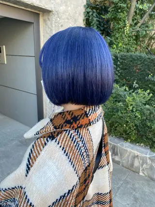 ミディアム カラー ヘアアレンジ 韓国レイヤーカット/ 儚げカラーチナツのヘアスタイル