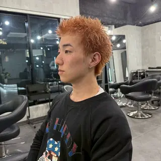 ショート カラー メンズ スパイキーショート/ 短髪/渋谷/kiyoのヘアスタイル