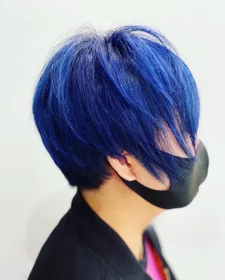 ショート ✂︎デザインカラー YOSHIKI✂︎のヘアスタイル