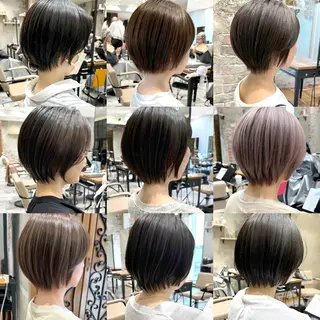 ショート カラー 💍新宿ショート 💍岩田莉奈のヘアスタイル