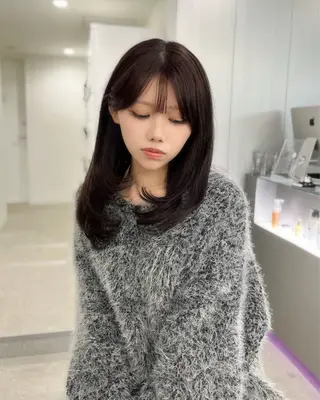 ミディアム カラー モテヘア/グレージュ /ボブ/前原汐🎐のヘアスタイル