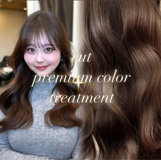 ロング カラー ヘアアレンジ 顔周りcut/ 艶ワンカラー♥ちさきのヘアスタイル