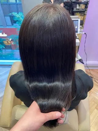 カラー ボブ／レイヤー／髪質 改善/縮毛矯正／銀座のヘアスタイル