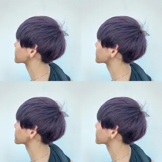 ショート カラー 似合わせ/ブリーチ カラー.岡田友仁のヘアスタイル