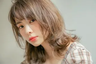 ミディアム 山本翔一郎 韓国顔周りレイヤーのヘアスタイル