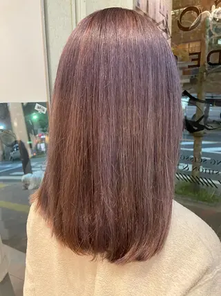 ミディアム カラー CoCooN 店長 さのえみのヘアスタイル