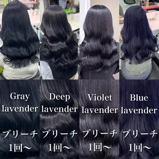 セミロング カラー ヘアアレンジ レイヤー×透明感カラ ーHAYATOのヘアスタイル