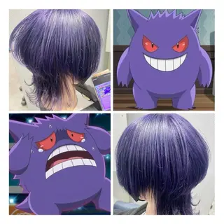 ショート カラー GARU-ガル-所属・TSUNO🦖 派手髪/オタク美容師のヘアスタイル