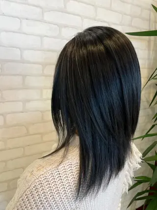 ミディアム カラー 森山 稜大のヘアスタイル