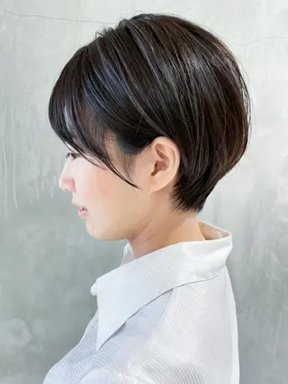 ショート カラー パーマ ヘアアレンジ ITbyALBUM 松戸のヘアスタイル