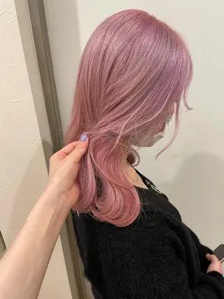 ミディアム カラー ヘアアレンジ 女性スタイリスト専門サロン Zina 天神所属・NANA／trend style🕊🍑のヘアスタイル