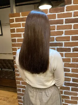 ロング ✨色持ちの良い艶 カラー✨蟹江真世のヘアスタイル