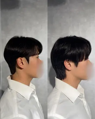 ショート パーマ メンズ 韓国メンズヘア/ ダウンパーマ/歩夢のヘアスタイル