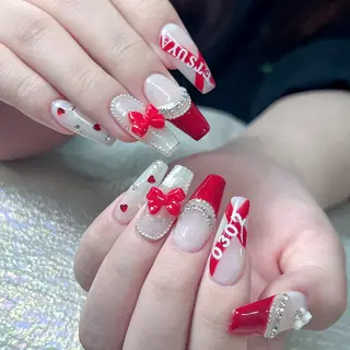 ネイル 長いだし/スカルプ/ パラシェルN.oneのネイルデザイン