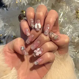 ネイル レイヤー/手書きネイ ルCOCORO 🎀のネイルデザイン