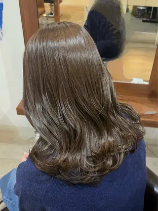 セミロング misaki/透明感 カラー/尼崎美容室のヘアスタイル