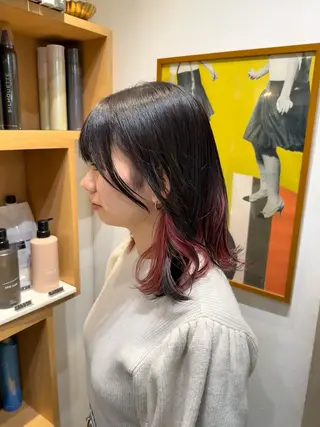 ミディアム カラー Elilume所属・瀧澤 美月のヘアスタイル