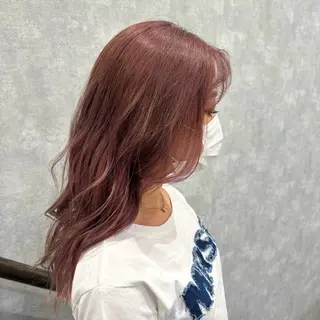 ロング カラー ハイトーン/ダブル カラー/あやかのヘアスタイル