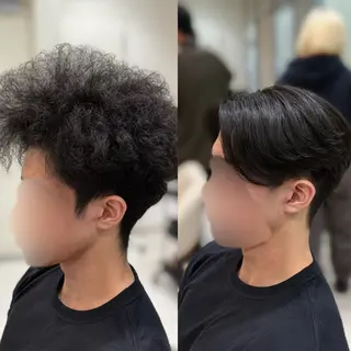 メンズ センターパート 川島爽楽のヘアスタイル