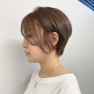 ショート カラー 透明感/オリーブ/ グレージュ/YUKAのヘアスタイル