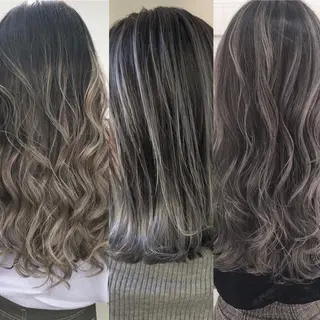 ロング カラー ヘアアレンジ ブリーチダブルカラー ハイライト/山本喜熙のヘアスタイル