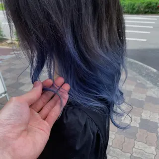 ミディアム カラー 甲斐 司のヘアスタイル