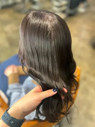 セミロング カラー 艶髪/レイヤー 🦋MIYUUのヘアスタイル