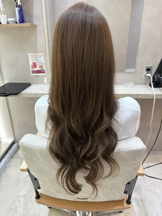 ロング カラー 🦋もも/縮毛矯正 /髪質改善/艶髪🦋のヘアスタイル