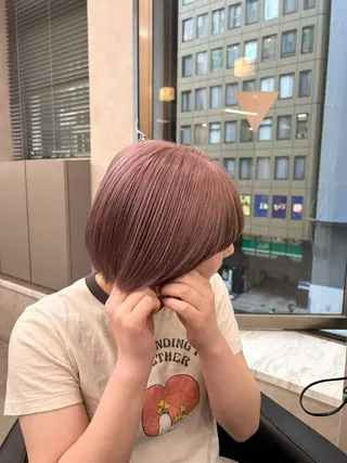 カラー 透明感ベージュ🤎 ナチュラルレイヤーのヘアスタイル