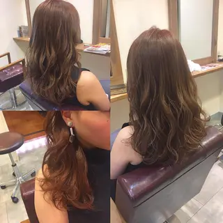 ロング カラー hair salon Ranun髪質改善のヘアスタイル