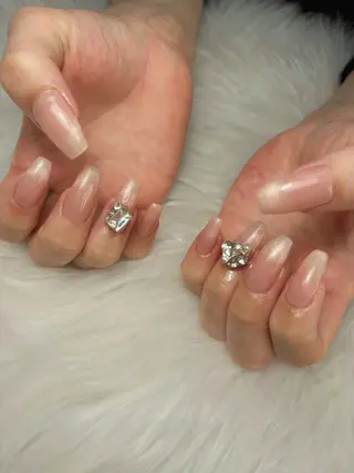 ネイル ゴテゴテ💙ワンホン リオナのネイルデザイン