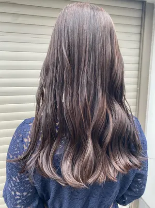 セミロング カラー パーマ お任せヘア☘️☘️ 及川渚のヘアスタイル