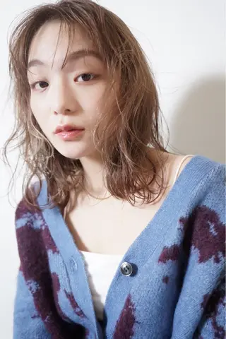 ミディアム カラー ヘアアレンジ 🌷山田 有友名🌷のヘアスタイル