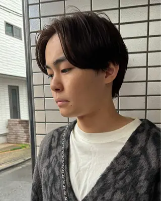 ミディアム メンズ 渋谷/原宿/メンズ/ コヤマトモヤのヘアスタイル