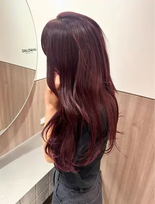 ロング カラー ヘアアレンジ メンズ Salowin原宿ash所属・‎透明感×艶髪 ‎🫒maki🎀のヘアスタイル