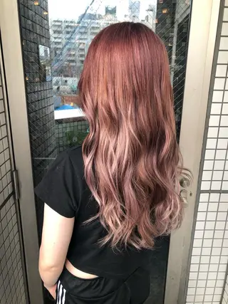 ロング カラー 女性リピ90%🍨 🩷佐藤みずきのヘアスタイル