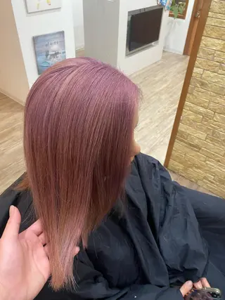 セミロング カラー hair salon el soluz所属・山岡 秀規のヘアスタイル