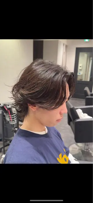 ミディアム パーマ メンズ メンズパーマ特化 美容師kouyaのヘアスタイル