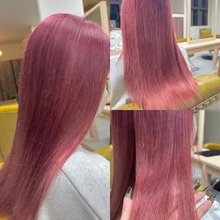 セミロング カラー 松本 菜那のヘアスタイル